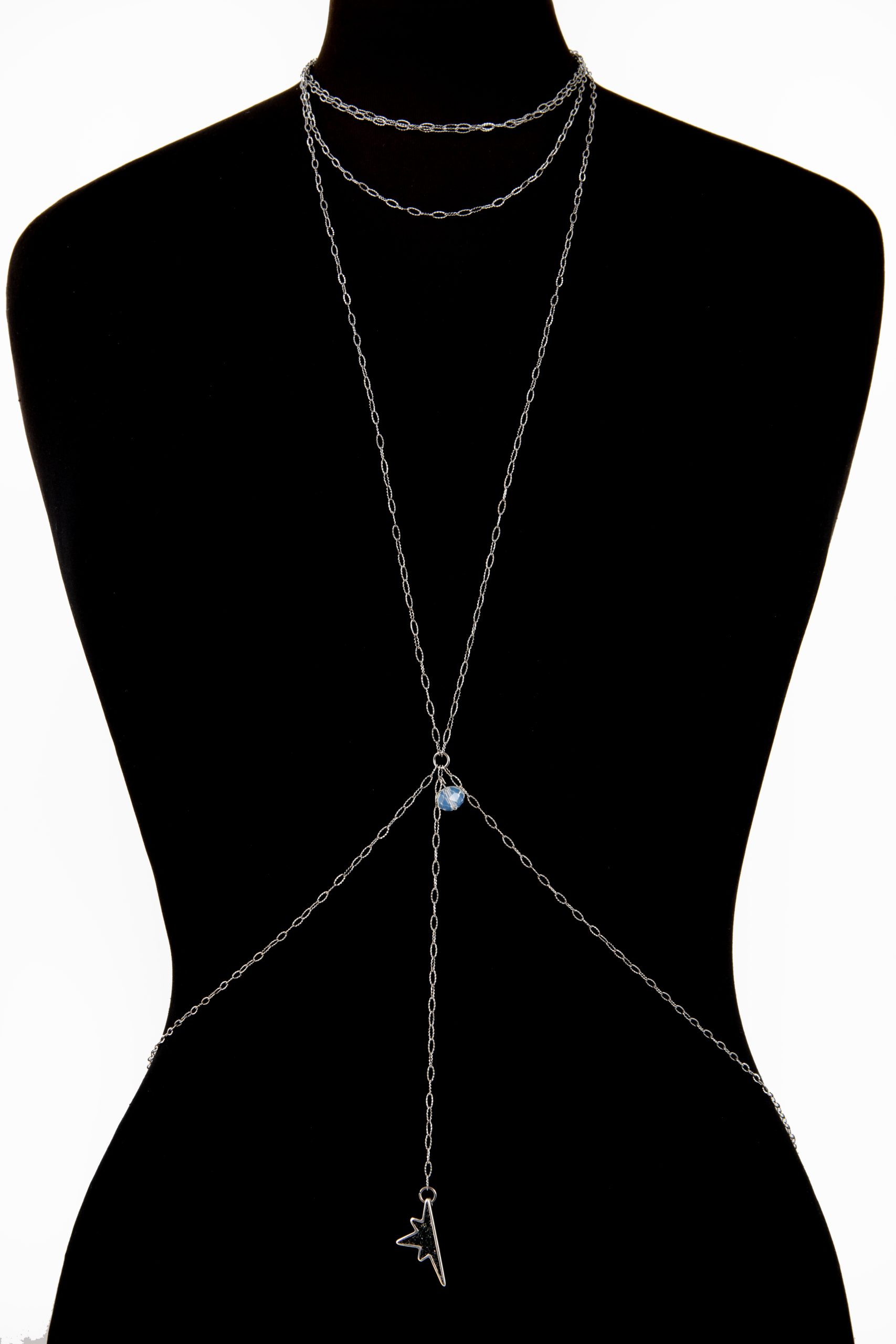 Crystal whisper χειροποίητη αλυσίδα σώματος (σετ) - Image 2